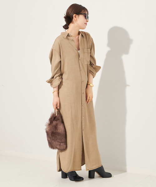 plage SOFT MILI シャツ ブラウン プラージュ Plage SOFT MILI シャツ （ブラウン