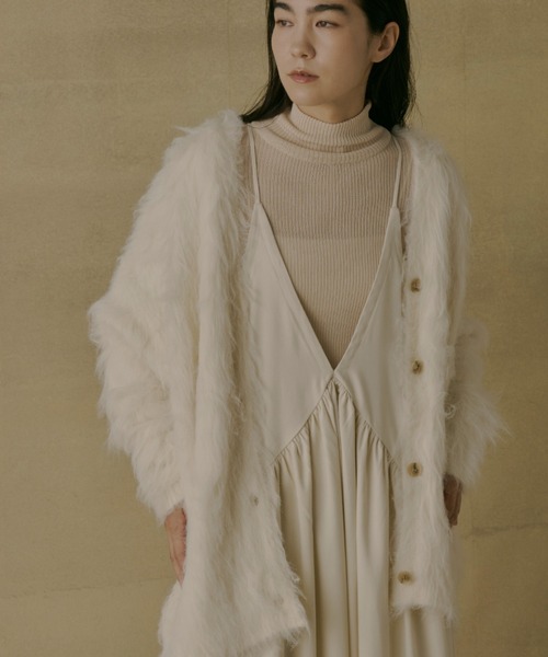 Libra Cue（リブラ キュー）の「シャギーニットオーバーカーディガン（カーディガン/ボレロ・レディース・アイボリー/ピンク/ブラウン・FREE）」の22枚目の写真
