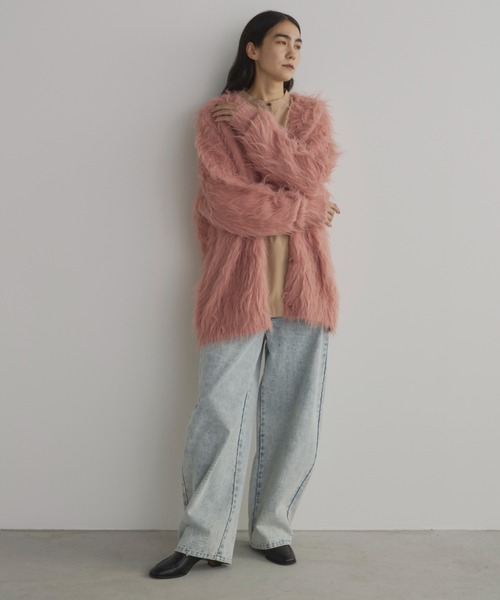 シャギーニットオーバーカーディガン（カーディガン/ボレロ）｜Libra