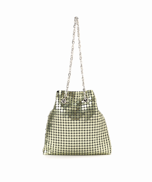 LE TALON（ルタロン）の「LE TALON 8メタルチェーンバッグ（ハンドバッグ・レディース・グリーン/シルバー・FREE）」の10枚目の写真