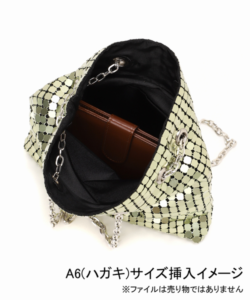 LE TALON（ルタロン）の「LE TALON 8メタルチェーンバッグ（ハンドバッグ・レディース・グリーン/シルバー・FREE）」の17枚目の写真