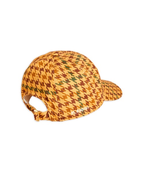 Mini Rodini（ミニロディーニ）の「mini rodini / 千鳥格子ドッグキャップ（キャップ・キッズ・ベージュ・52cm/48cm）」の3枚目の写真