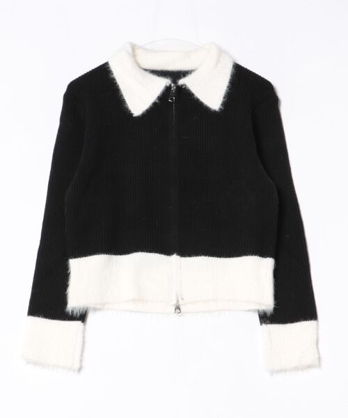 セール】新色追加/ダブルジップ配色ニット（ニット/セーター）｜AsRiRe