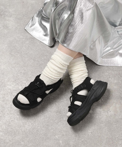 LAKOLE(ラコレ)の「【5足セット】ロングルーズソックス / 226099(ソックス/靴下・レディース・ブラック/ライトグレー/オフホワイト・FREE)」の9枚目の写真