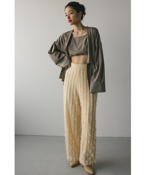 【セール】フリンジドライニットパンツ（その他パンツ）｜STYLEMIXER（スタイルミキサー）