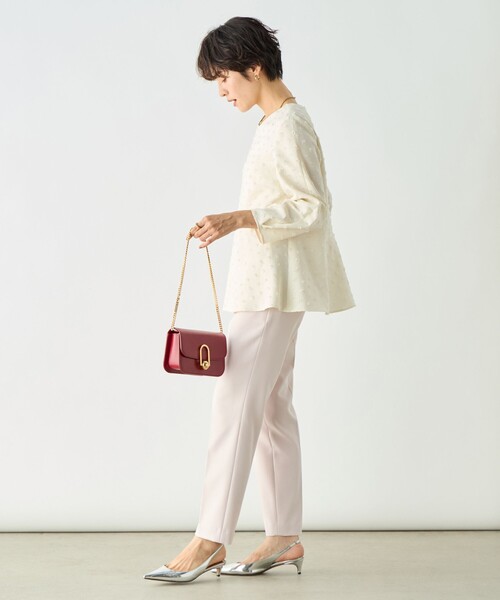 NOLLEY'S sophi ドットカットジャガードペプラムブラウス ブラウス NOLLEY'S Sophi（ノーリーズソフィ）の「ドットカットジャガード