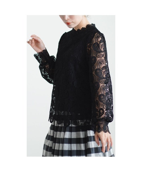 ペイズリーレーストップス（シャツ/ブラウス）｜Sawa a la mode（サワアラモード）