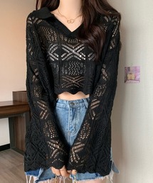 ブラックベルスリーブトップス ベルスリーブシャツ（シャツ & ブラウス）｜STRASBURGO OUTLET