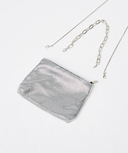 soeur（スール）の「●SOEUR/メタルミニポシェット（トートバッグ・レディース・シルバー/ゴールド・フリー）」の18枚目の写真