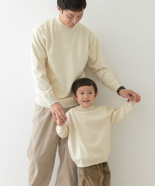 URBAN RESEARCH DOORS（アーバンリサーチドアーズ）の「『親子リンク』『UR TECH 200日ニット』プルオーバー(KIDS)（ニット/セーター・キッズ・オフホワイト/ブルー・105/120/135）」の2枚目の写真