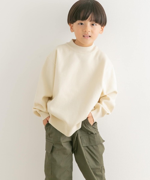 URBAN RESEARCH DOORS（アーバンリサーチドアーズ）の「『親子リンク』『UR TECH 200日ニット』プルオーバー(KIDS)（ニット/セーター・キッズ・オフホワイト/ブルー・105/120/135）」の17枚目の写真