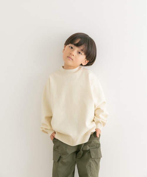 URBAN RESEARCH DOORS（アーバンリサーチドアーズ）の「『親子リンク』『UR TECH 200日ニット』プルオーバー(KIDS)（ニット/セーター・キッズ・オフホワイト/ブルー・105/120/135）」の18枚目の写真