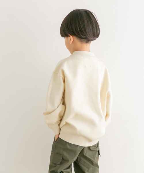 URBAN RESEARCH DOORS（アーバンリサーチドアーズ）の「『親子リンク』『UR TECH 200日ニット』プルオーバー(KIDS)（ニット/セーター・キッズ・オフホワイト/ブルー・105/120/135）」の19枚目の写真