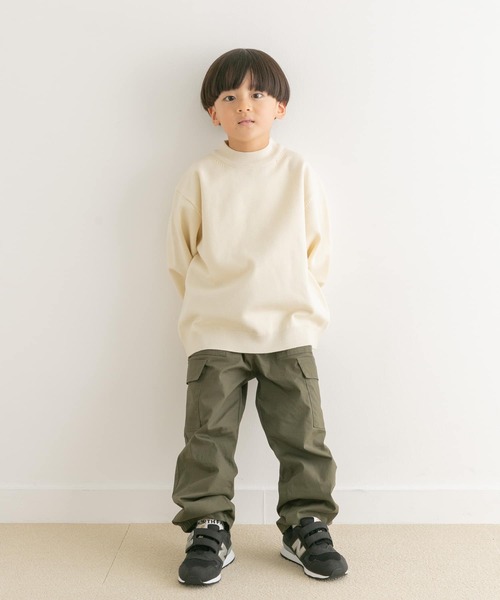 URBAN RESEARCH DOORS（アーバンリサーチドアーズ）の「『親子リンク』『UR TECH 200日ニット』プルオーバー(KIDS)（ニット/セーター・キッズ・オフホワイト/ブルー・105/120/135）」の22枚目の写真