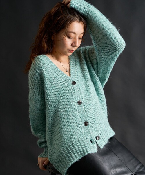 セール】ラメ ローゲージ 2WAYカーディガン/ラメニット（ニット