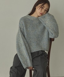 【WEB限定/別注】ジャガードショートニット