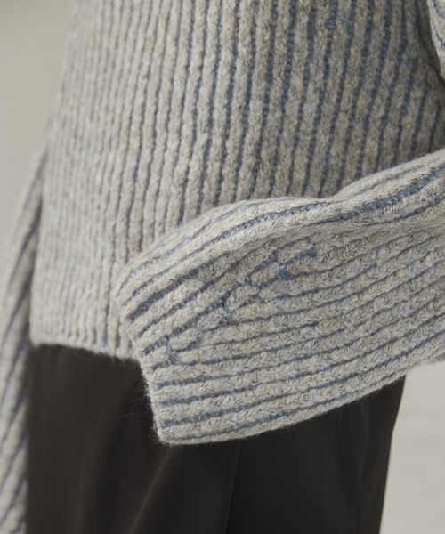 hunch（ハンチ）の「【WEB限定/別注】ジャガードショートニット（ニット/セーター・レディース・ブルー系その他/グレー系その他/ピンク系その他・FREE）」の5枚目の写真