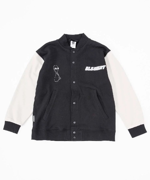 【セール】ELEMENT キッズ STADIUM YOUTH スウェットジャケット 【2024年秋冬モデル】/エレメントキッズバックプリントスタジャン風スウェット（スウェット）｜ELEMENT（エレメント）