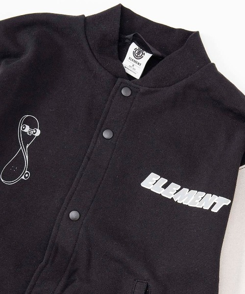 【セール】ELEMENT キッズ STADIUM YOUTH スウェットジャケット 【2024年秋冬モデル】/エレメントキッズバックプリントスタジャン風スウェット（スウェット）｜ELEMENT（エレメント）