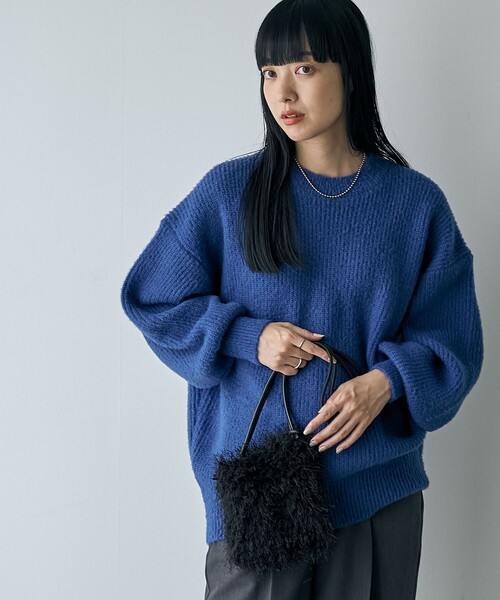 coen（コーエン）の「フェイクファーミニポシェット（ショルダーバッグ・レディース・ライム/ブラック/モカ・FREE）」の4枚目の写真