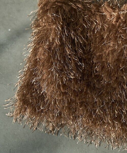 coen（コーエン）の「フェイクファーミニポシェット（ショルダーバッグ・レディース・ライム/ブラック/モカ・FREE）」の17枚目の写真