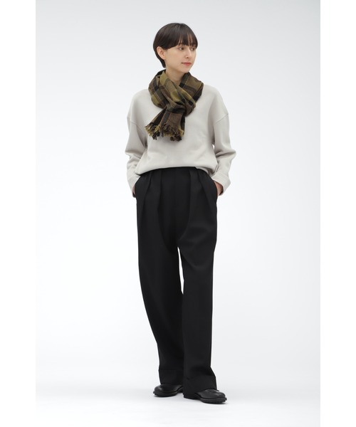 MARGARET HOWELL(マーガレットハウエル)の「COTTON WOOL JERSEY(スウェット・レディース・ベージュ系その他3/ブラック・2)」の6枚目の写真