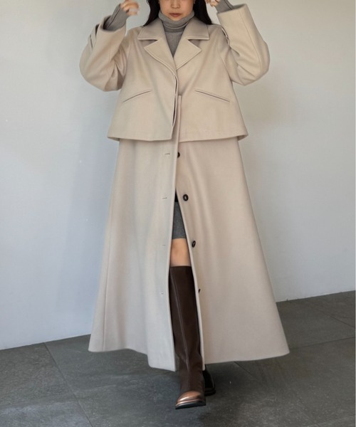 wool touch many way separate coat／ウィルフリー wool touch many way separate coat（その他アウター