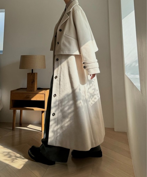 wool touch many way separate coat／ウィルフリー wool touch many way separate coat（その他アウター