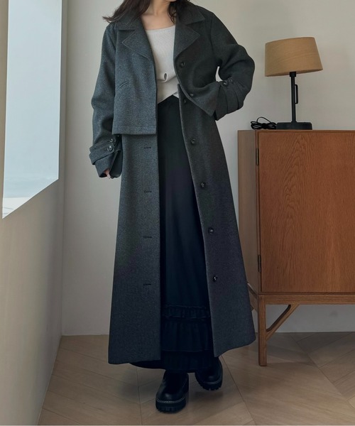 wool touch many way separate coat／ウィルフリー wool touch many way separate coat（その他アウター