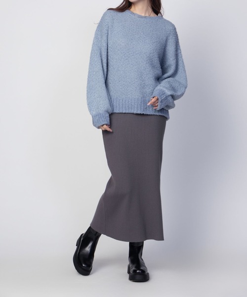 HusHusH（ハッシュアッシュ）の「HusHusH リブナロースカート（スカート・レディース・チャコールグレー/ブラック・M/L）」の15枚目の写真