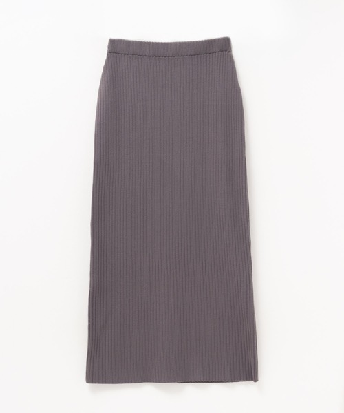 HusHusH（ハッシュアッシュ）の「HusHusH リブナロースカート（スカート・レディース・チャコールグレー/ブラック・M/L）」の16枚目の写真
