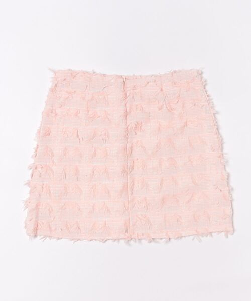 frunco（フランコ）の「フリンジ台形ミニスカート（スカート・レディース・ブラック/ホワイト/ピンク・MEDIUM）」の4枚目の写真