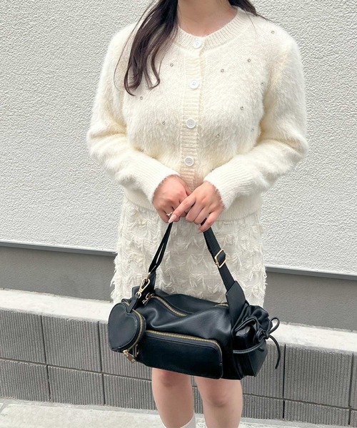 frunco（フランコ）の「フリンジ台形ミニスカート（スカート・レディース・ブラック/ホワイト/ピンク・MEDIUM）」の16枚目の写真