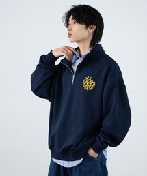 improves（インプローブス）の「【SIDEWAY STANCE】刺しゅう スウェット ハーフジップトレーナー（スウェット）」