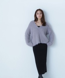 NATURAL BEAUTY BASIC | ◇フェザーニットセットキャミワンピース(ワンピース)