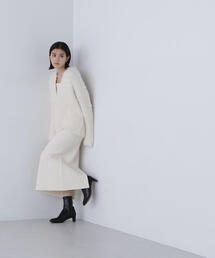 NATURAL BEAUTY BASIC | ◇フェザーニットセットキャミワンピース(ワンピース)