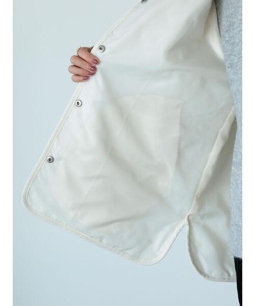 Lugnoncure（ルノンキュール）の「フード付キルトミドルコート（その他アウター・レディース・カーキ/ブラック/オフホワイト/ネイビー・F）」の18枚目の写真