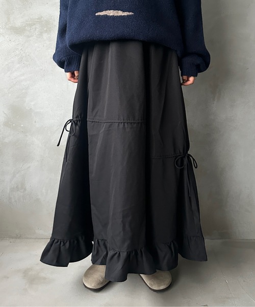 2サイズ展開】アソートダブルリボンフリルスカート（スカート