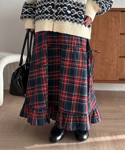 kutir（クティール）の「【2サイズ展開】アソートダブルリボンフリル