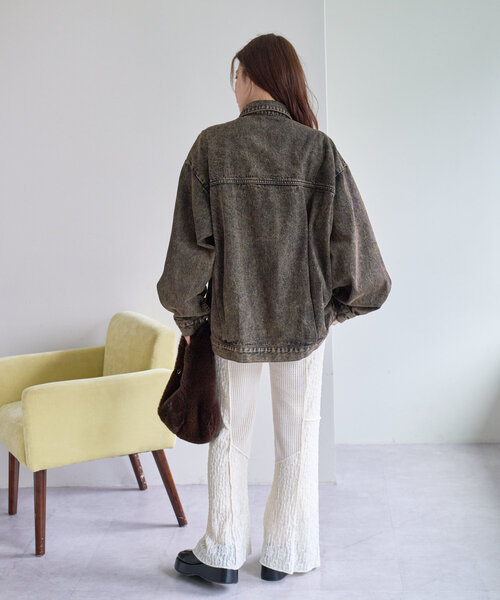 Kastane（カスタネ）の「パッチワークレギンス（その他パンツ・レディース・ブラック/アイボリー・FREE）」の4枚目の写真