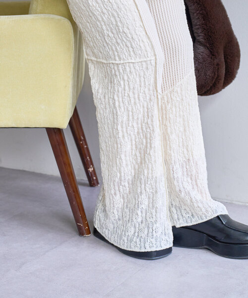 Kastane（カスタネ）の「パッチワークレギンス（その他パンツ・レディース・ブラック/アイボリー・FREE）」の6枚目の写真