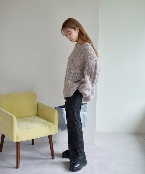 Kastane（カスタネ）の「パッチワークレギンス（その他パンツ・レディース・ブラック/アイボリー・FREE）」の11枚目の写真