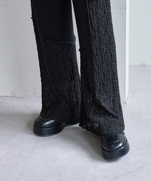 Kastane（カスタネ）の「パッチワークレギンス（その他パンツ・レディース・ブラック/アイボリー・FREE）」の19枚目の写真