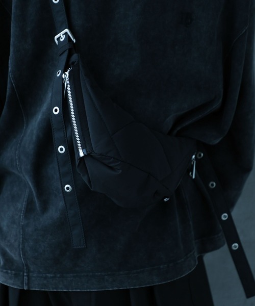 HARE(ハレ)の「パテッドナイロンBAG(HARE)(ショルダーバッグ・メンズ・ブラック・FREE)」の13枚目の写真