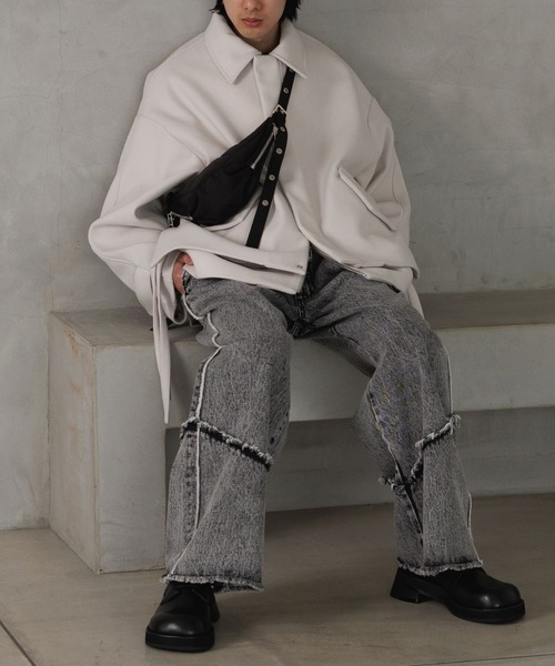 HARE(ハレ)の「パテッドナイロンBAG(HARE)(ショルダーバッグ・メンズ・ブラック・FREE)」の15枚目の写真
