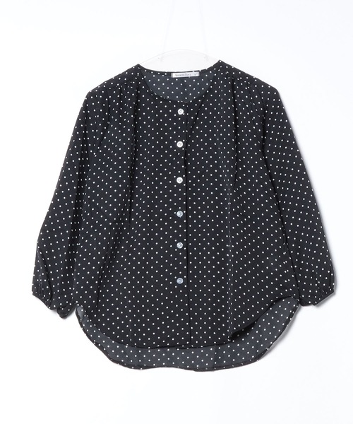 Asterellivi(アステレリビ)の「主役級ドットブラウス(シャツ/ブラウス・レディース・ベージュ/ブラック・M/L)」の7枚目の写真