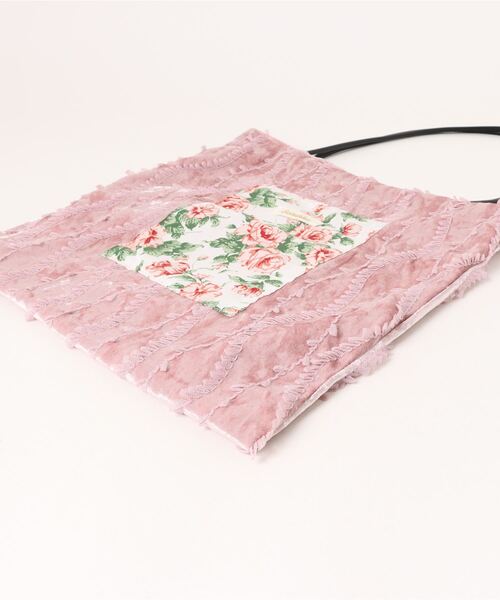 aimoha（アイモハ）の「レース刺繍ポケットトートバッグ（トートバッグ・レディース・ピンク系その他/ベージュ/ピンク系その他2/グリーン・FREE）」の6枚目の写真