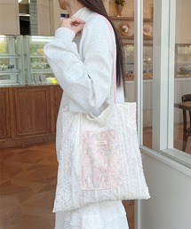 aimoha | レース刺繍ポケットトートバッグ(トートバッグ)