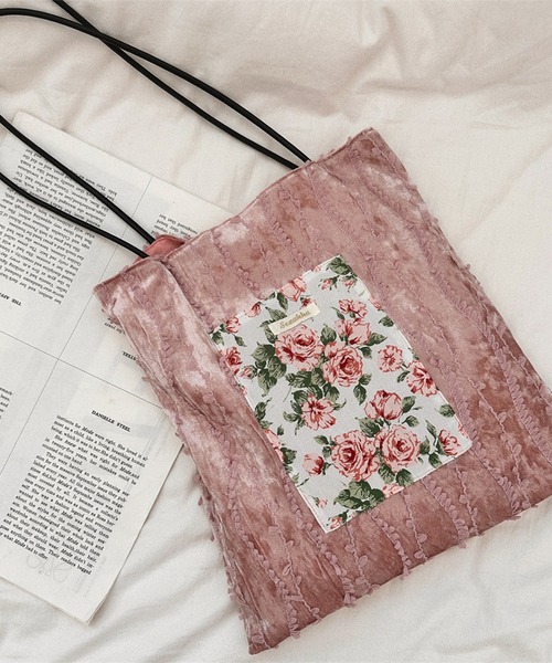 aimoha（アイモハ）の「レース刺繍ポケットトートバッグ（トートバッグ・レディース・ピンク系その他/ベージュ/ピンク系その他2/グリーン・FREE）」の15枚目の写真