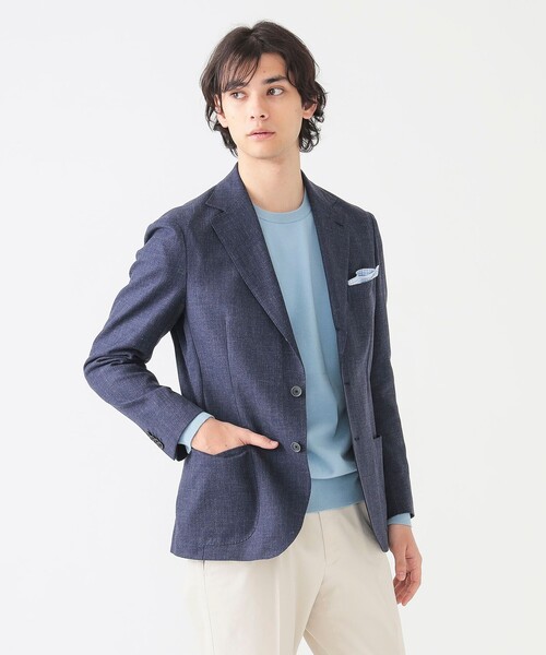 セール】サマーツイード ソリッド 3ボタン ジャケット 25SS（S